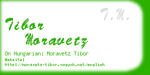 tibor moravetz business card